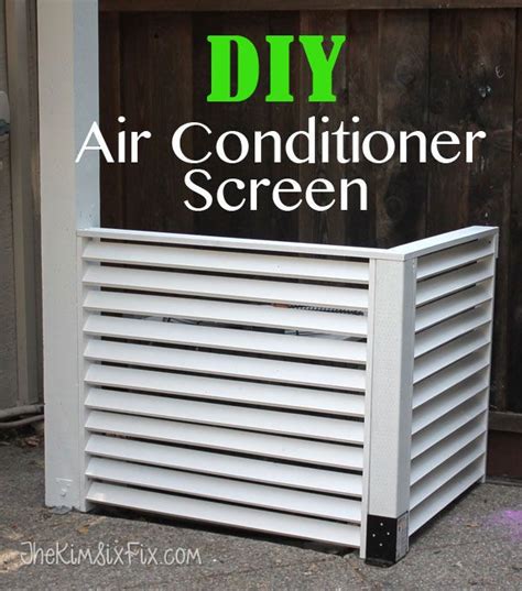 screen around air conditioner condenser